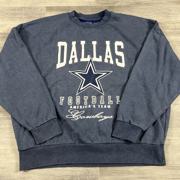 NFL‎ Dallas Cowboys Gameday Couture Crewneck Sweatshirt Size Large Vintage Wash - Picture 1 of 9